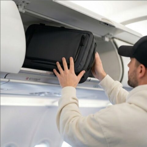 Ruksak za putovanje Tech-Protect "Defender S50" 20L - primjerenih dimenzija za prtljagu na zrakoplovu za Ryanair i Wizzair - crni - Slika 9
