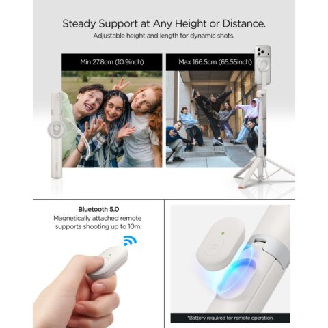 SPIGEN ŠTAP & TRIPOD S582W magsafe bluetooth 2 u 1 (DUNE BEIGE) - Slika 15