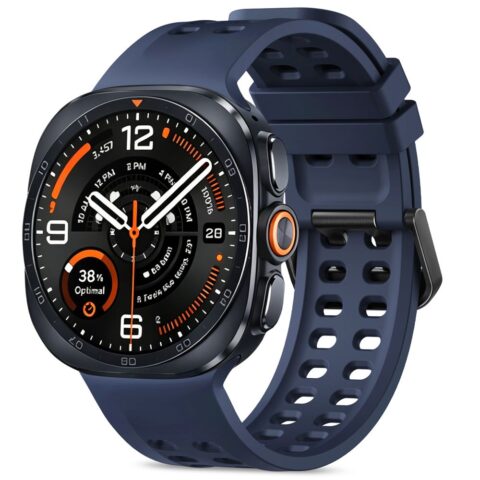 2 Tech-Protect Silicone Air Remen za Samsung Galaxy Watch Ultra 1/2 2024-2026 (47mm) NAVY BLUE - Slika 1