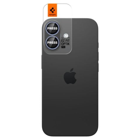 2x SPIGEN OPTIK PRO GLAS.TR ”EZ FIT” CAMERA PROTECTOR za iPHONE 16 / 16 PLUS / 17 (plava) - Slika 3