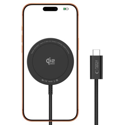 TECH-PROTECT A54 MAGNETIC MAGSAFE bežični punjač 25 W Qi2.2, crni - Slika 3