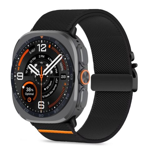 2 TECH-PROTECT NYLON CLASP SAMSUNG GALAXY WATCH ULTRA 1 / 2 2024-2026 (47 mm) crna - Slika 1