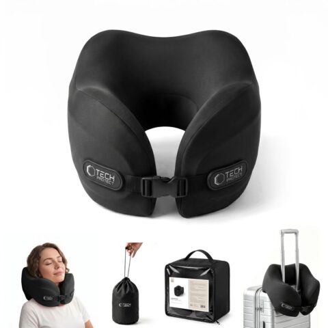 TECH-PROTECT COMFORTREST putni jastuk za vrat (crni) - Slika 3
