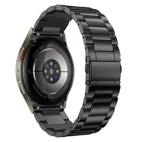 TECH-PROTECT STAINLESS narukvica za SAMSUNG GALAXY WATCH 4 / 5 / 5 PRO / 6 / 7 / FE (crna) - Slika 3