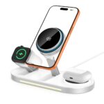 TECH-PROTECT A51 ARCTICBOOST 3u1 magnetski MagSafe bežični punjač 25W QI2.2 bijeli - Slika 2