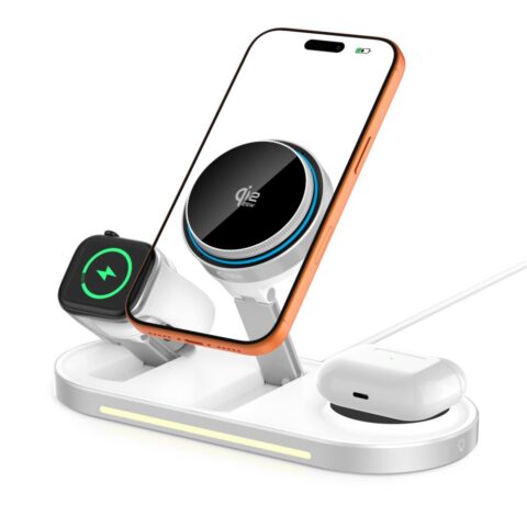 TECH-PROTECT A51 ARCTICBOOST 3u1 magnetski MagSafe bežični punjač 25W QI2.2 bijeli - Slika 2