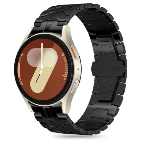 TECH-PROTECT STAINLESS LINE narukvica za SAMSUNG GALAXY WATCH 4 / 5 / 5 PRO / 6 / 7 / FE crna - Slika 1