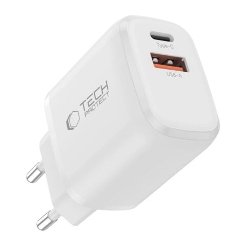 TECH-PROTECT NCA65W-GAN 2-utora punjač PD 65W / QC3.0 (bijela) - Slika 3