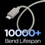 SPIGEN EB6015CC ESSENTIAL TIP-C kabel za brzo punjenje 60W 150cm (NATURAL TITANIUM) - Slika 3