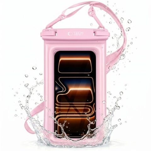 TECH-PROTECT UWC7 FLOATING vodootporna torbica za mobitele do 6,9" inča (pink) - Slika 3