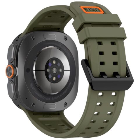 Tech-Protect Silicone Air Remen za Samsung Galaxy Watch Ultra 1/2 2024-2026 (47mm) maslinasto zeleni - Slika 4