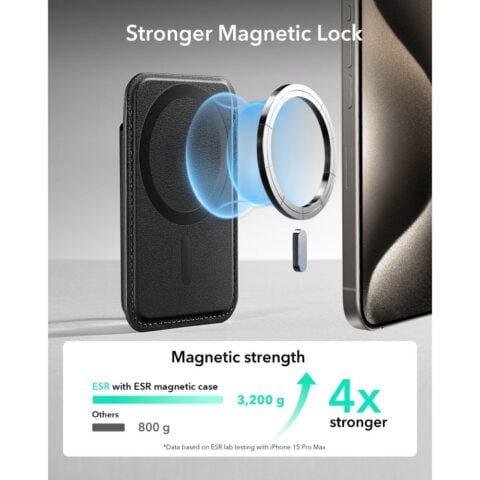 ESR CLASSIC RFID MAGNETIC novčanik MAGSAFE (crni) - Slika 4