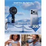 SPIGEN A905 mini prijenosni ručni ventilator (crni) - Slika 4