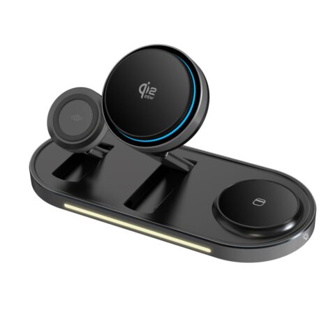 TECH-PROTECT A51 ARCTICBOOST 3u1 magnetski MagSafe bežični punjač 25W QI2.2 crni - Slika 3