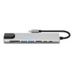 Tech-Protect HB09 Hub 8u1 Type C to 2 x USB + Type C + HDMI 4K 60HZ + SD/TF + PD100W + RJ45 - Slika 4