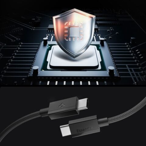SPIGEN EB6015CC ESSENTIAL TIP-C kabel za brzo punjenje 60W 150cm (crni) - Slika 4