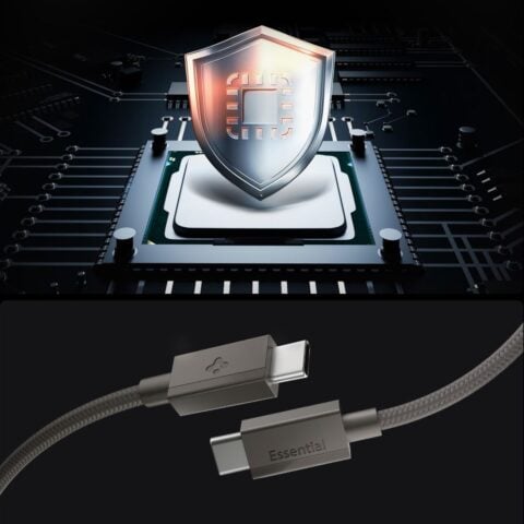 SPIGEN EB6015CC ESSENTIAL TIP-C kabel za brzo punjenje 60W 150cm (GUNMETAL) - Slika 4