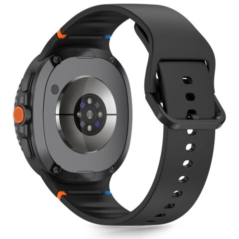 TECH-PROTECT SILICONE narukvica za SAMSUNG GALAXY WATCH 8 / 9 / CLASSIC (40 / 44 / 46 mm) crna - Slika 4