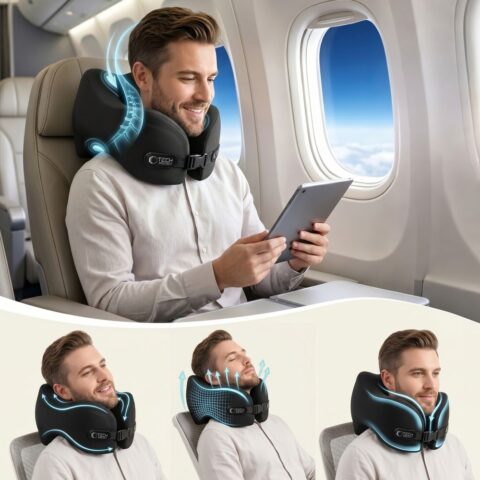 TECH-PROTECT COMFORTREST putni jastuk za vrat (crni) - Slika 5