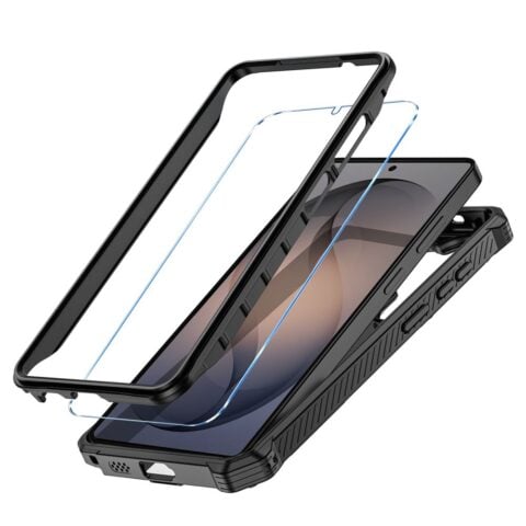 TECH-PROTECT MAGBLAST MAGSAFE + 2 kaljena stakla GALAXY S26 ULTRA (crno/narančasta) - Slika 5