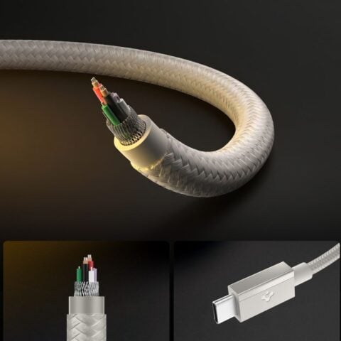 SPIGEN EB6015CC ESSENTIAL TIP-C kabel za brzo punjenje 60W 150cm (NATURAL TITANIUM) - Slika 5