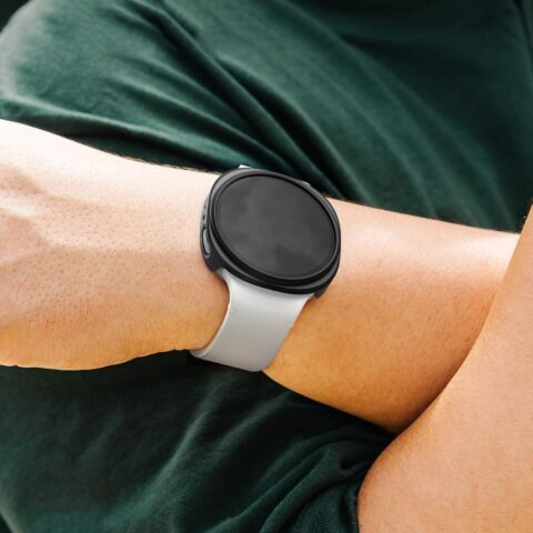 2x RINGKE SLIM & GALAXY WATCH 8 / 9 (44 mm) prozirna & MATTE crna - Slika 5