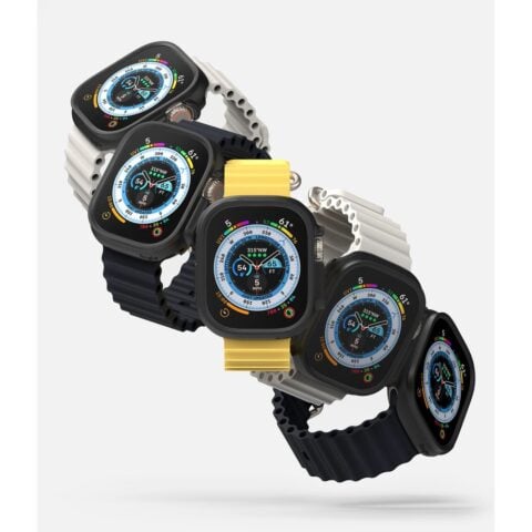 RINGKE SLIM 2-komada zaštite za APPLE WATCH ULTRA prozirna & crna (2 komada) - Slika 5