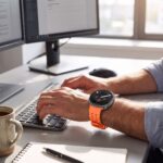 Tech-Protect Silicone Air remen za Samsung Galaxy Watch 8 / 9 / CLASSIC (40 / 44 / 46 mm) TANGARINE ORANGE - Slika 7