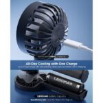 SPIGEN A905 mini prijenosni ručni ventilator (crni) - Slika 6