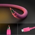 SPIGEN EB6010CC ESSENTIAL TIP-C kabel za brzo punjenje 60W 100cm (PINK) - Slika 5