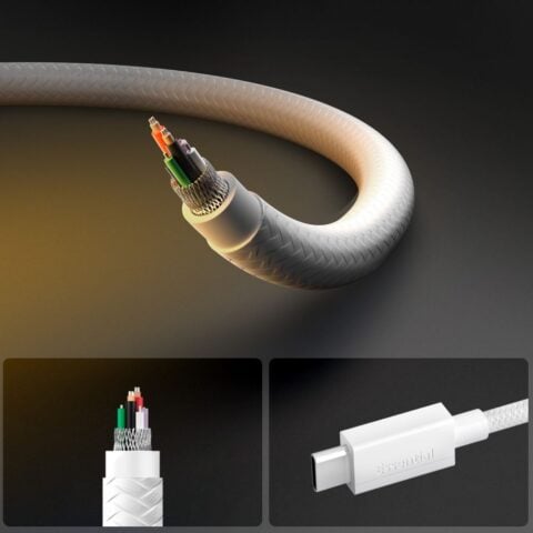 SPIGEN EB6015AC ESSENTIAL TIP-C kabel za brzo punjenje 60W 150cm (bijela) - Slika 6