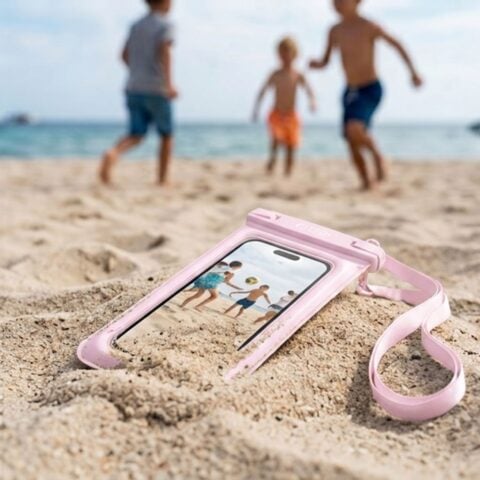 TECH-PROTECT UWC7 FLOATING vodootporna torbica za mobitele do 6,9" inča (pink) - Slika 6