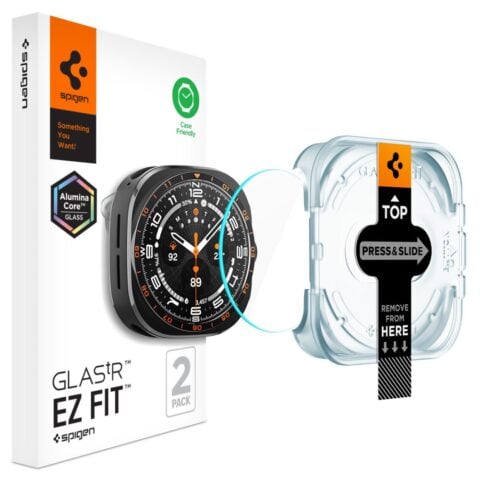 5 SPIGEN GLAS.TR EZ-FIT AC 2 komada SAMSUNG GALAXY WATCH ULTRA 2 2026 (47 MM), prozirno zaštitno staklo - Slika 1