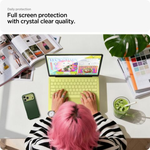 SPIGEN GLAS.TR SLIM full cover zaštita za zaslon MACBOOK NEO 13 2026 - Slika 7
