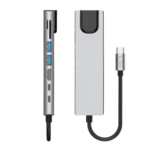 Tech-Protect HB09 Hub 8u1 Type C to 2 x USB + Type C + HDMI 4K 60HZ + SD/TF + PD100W + RJ45 - Slika 7