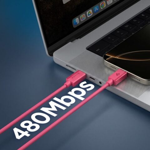 SPIGEN EB6010CC ESSENTIAL TIP-C kabel za brzo punjenje 60W 100cm (PINK) - Slika 6