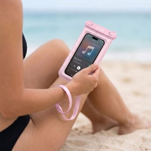 TECH-PROTECT UWC7 FLOATING vodootporna torbica za mobitele do 6,9" inča (pink) - Slika 7