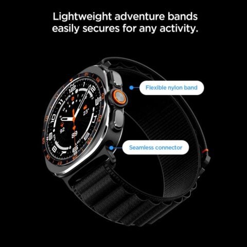Spigen WBF1 remen za Samsung Galaxy Watch Ultra 1 / 2 2024-2026 47mm (crna) - Slika 6