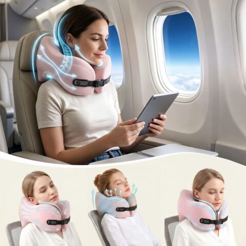TECH-PROTECT COMFORTREST putni jastuk za vrat (ružičasti) - Slika 5