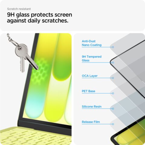 SPIGEN GLAS.TR SLIM full cover zaštita za zaslon MACBOOK NEO 13 2026 - Slika 8