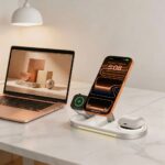 TECH-PROTECT A51 ARCTICBOOST 3u1 magnetski MagSafe bežični punjač 25W QI2.2 bijeli - Slika 6