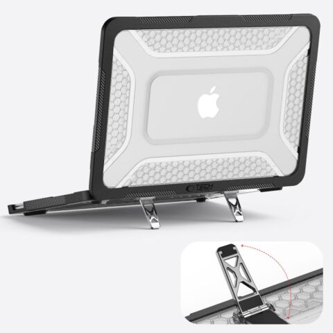 Tech-Protect Kevlar Pro futrola za Macbook Neo 13 2026 crno/prozirna - Slika 8