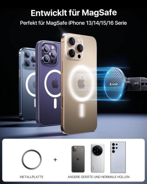 Nosač mobitela MAGSAFE Mercedes Benz A/B/C/E/S-Klasse/Sprinter/W206/ Audi za iPhone Samsung - Slika 8