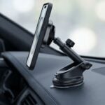 TECH-PROTECT V20 ARCTICBOOST magnetski držač za auto s bežičnim punjačem MagSafe za nadzornu ploču i ventilacijsku rešetku 25W QI2.2 crni - Slika 7