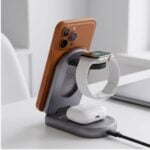 TECH-PROTECT A53 magnetski bežični punjač MagSafe 3-u-1, 25 W Qi2.2, tamno sivi - Slika 7