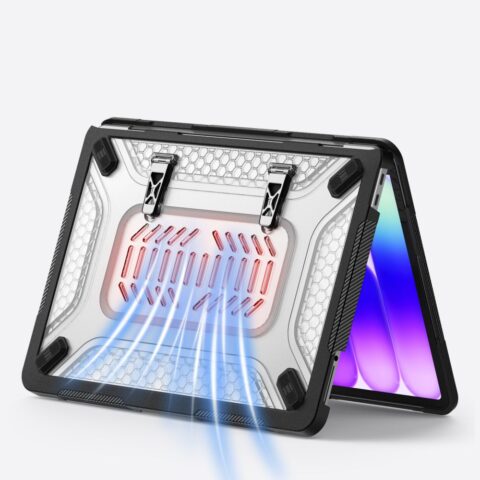 Tech-Protect Kevlar Pro futrola za Macbook Neo 13 2026 crno/prozirna - Slika 9