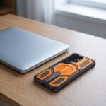 TECH-PROTECT MAGBLAST MAGSAFE + 2 kaljena stakla GALAXY S26 ULTRA (crno/narančasta) - Slika 9