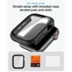 SPIGEN THIN FIT 360 APPLE WATCH 4 / 5 / 6 / SE 1 / 2 / 3 (44 mm) crni - Slika 9