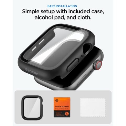 SPIGEN THIN FIT 360 APPLE WATCH 4 / 5 / 6 / SE 1 / 2 / 3 (44 mm) crni - Slika 9