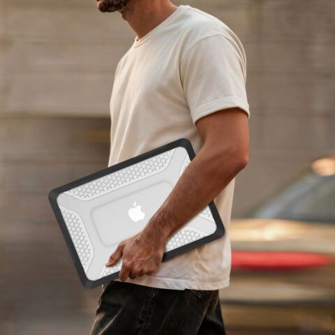 Tech-Protect Kevlar Pro futrola za Macbook Neo 13 2026 crno/prozirna - Slika 10